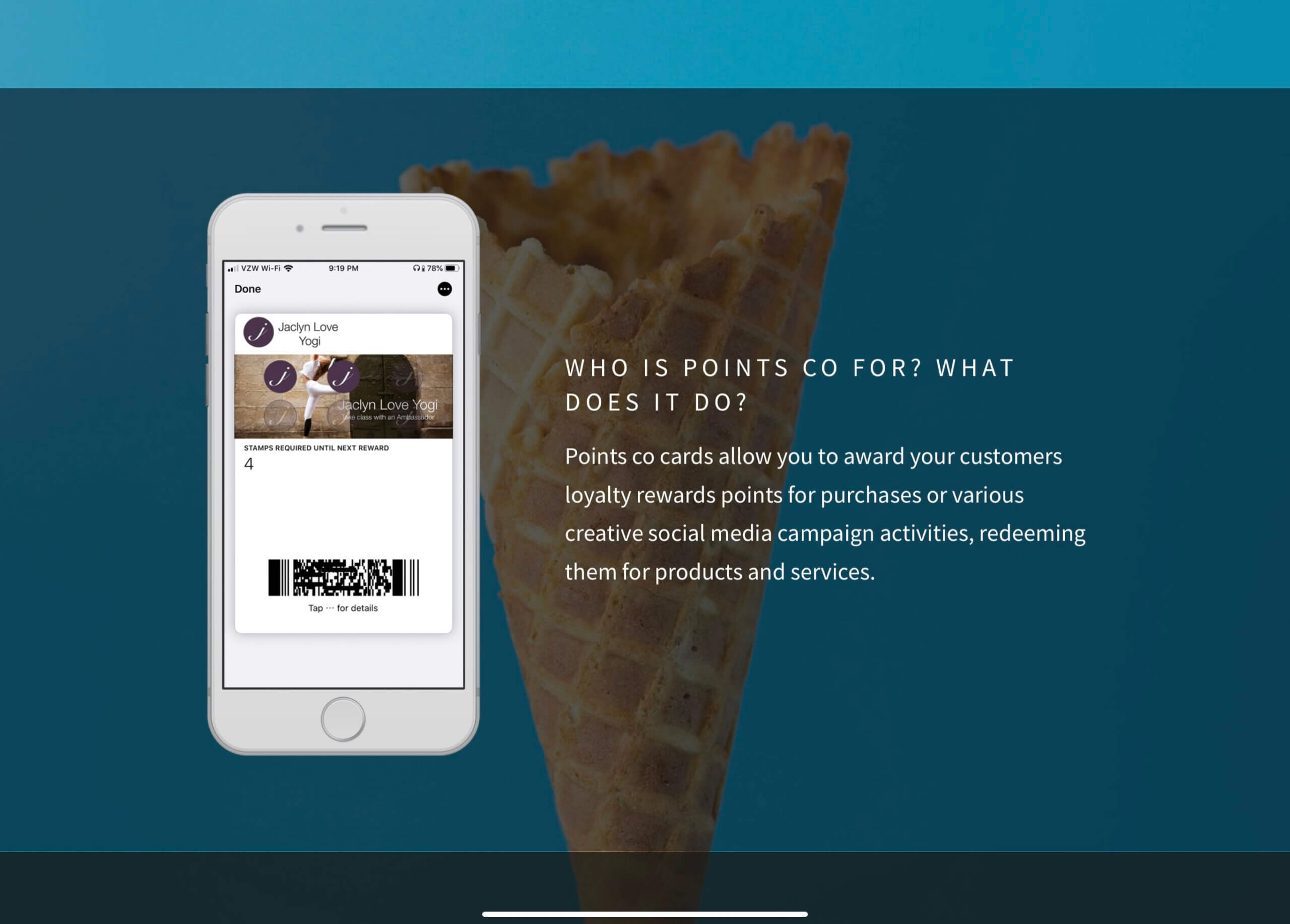 Points co Loyalty Rewards App Apple Wallet Instagram Branding Campaign j66co